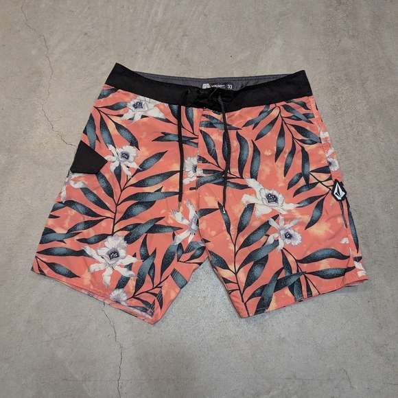 Volcom Mod-Tech Wave Pattern Shorts Men's 33 - Picture 1 of 5